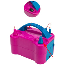 Pompe à ballon électrique gonfleur de pompe à air Portable double buse Rose gonfleur/souffleur de remplissage de pompe à ballon à air pour pour arc de ballon